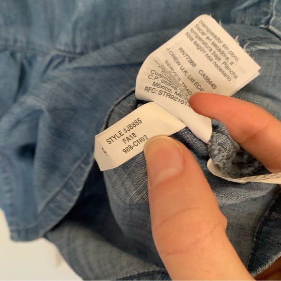 Madewell Lang Denim Seamed Button-Down Shirt - Picture 11 of 12